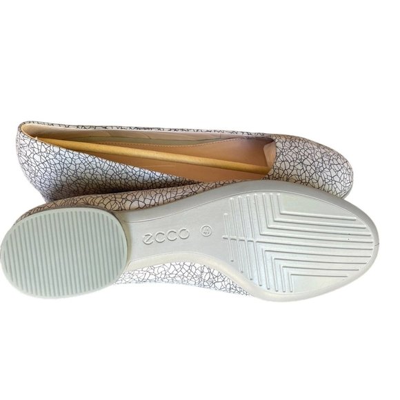 Ecco Anine Womens Ballet Flat Shoes Size 10 To 10.5 US 41 EU Silver Gray - Picture 5 of 9